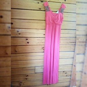 Pink maxi dress